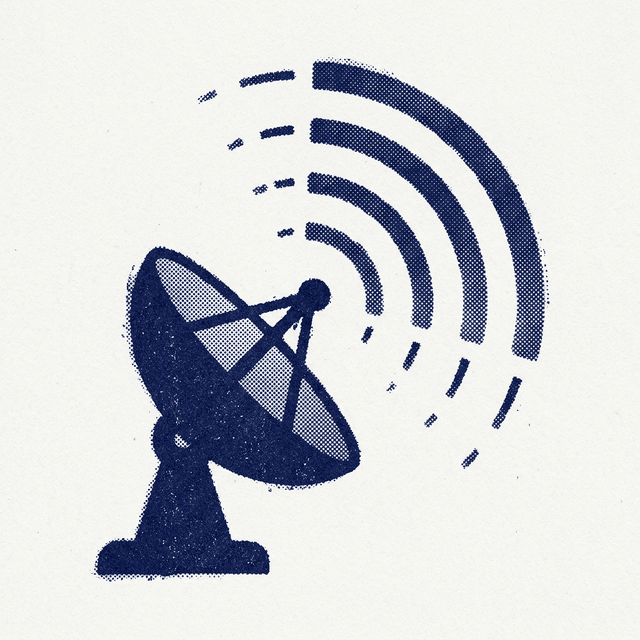 Radar dish illustration